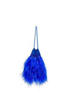 Attico feather embellished tote bag