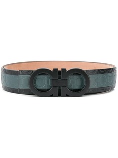 Salvatore Ferragamo Gancini embossed belt