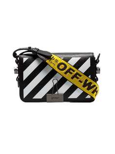 Off-White мини-сумка через плечо с диагональными полосками