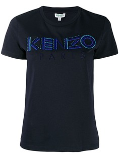 Kenzo футболка с вышитым логотипом