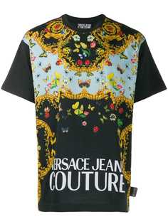 Versace Jeans Couture футболка с цветочным принтом