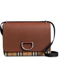 Burberry сумка в клетку с кольцом-D