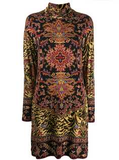 Etro платье с высоким воротником
