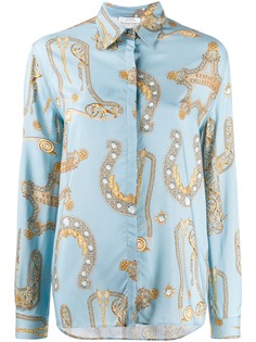 Versace Collection VERSACE COLLECTION G35372G604661 G7441 BLU DENIM STAMPA Natural (Vegetable)->Cotton