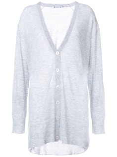 T By Alexander Wang объемный кардиган с V-образным вырезом