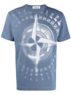 Stone Island compass logo print T-shirt