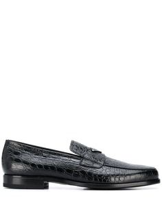 Prada embossed logo plaque loafers