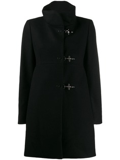 Fay funnel neck midi coat