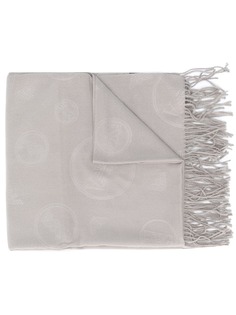 Emporio Armani embossed logo scarf