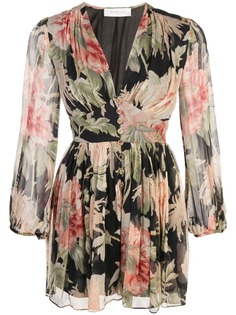 Zimmermann peony print mini dress