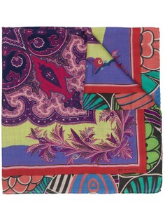 Etro floral paisley print scarf