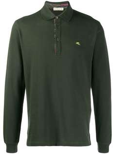 Etro long sleeved polo shirt