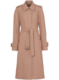 Burberry пальто из габардина с поясом