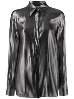 Alberta Ferretti foil shirt