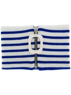 JW Anderson воротник на молнии в полоску