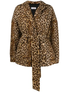 Alberto Biani leopard print oversized jacket