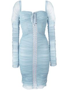 Dolce & Gabbana платье-бюстье с драпировкой и шнуровкой