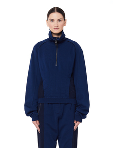 Синяя хлопковая толстовка Haider Ackermann