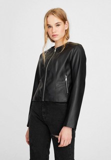 Куртка кожаная Stradivarius