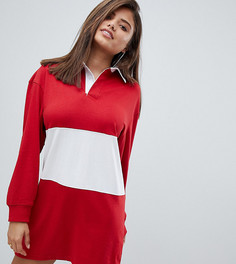 Платье-рубашка в стиле регби Missguided - Красный