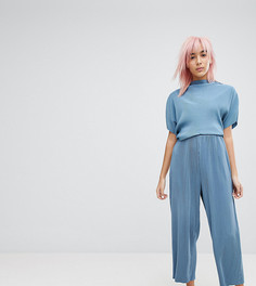 Плиссированные брюки Weekday - Синий