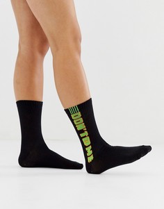 Носки в спортивном стиле с надписями ASOS DESIGN - Черный