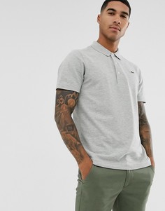 Серое поло с логотипом Lacoste - Серый
