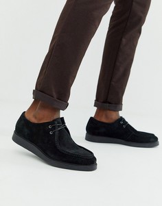 Черные замшевые туфли на шнуровке ASOS DESIGN - Черный