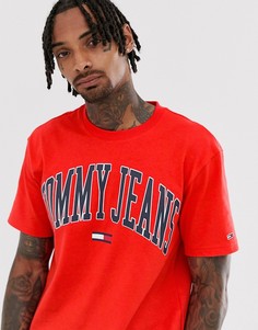 Футболка с логотипом Tommy Jeans - Красный