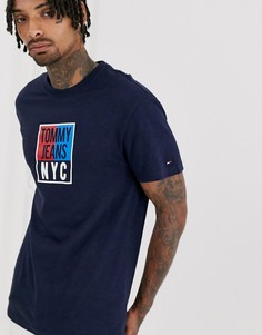 Футболка с логотипом Tommy Jeans - Темно-синий