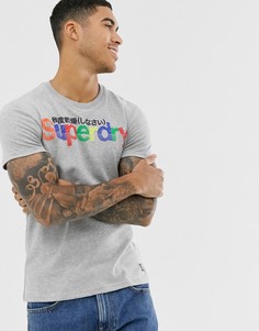 Серая футболка с логотипом Superdry - Серый