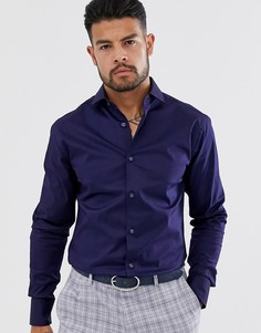 Облегающая рубашка из ткани с добавлением хлопка Tiger of Sweden Farrell
