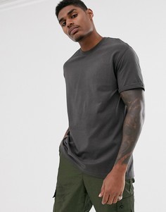 Темно-серая классическая футболка Bershka Join Life - Серый