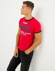 Красная футболка с логотипом Superdry - Красный