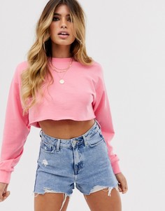 Розовый кроп-топ ASOS DESIGN - Розовый