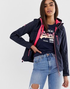 Ветровка с капюшоном Superdry - Темно-синий