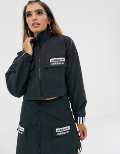Черная укороченная куртка adidas Originals RYV - Черный