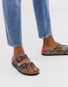 Сандалии с леопардовым принтом Birkenstock Arizona - Мульти
