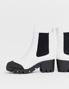 Белые массивные ботинки челси ASOS DESIGN Remy - Белый