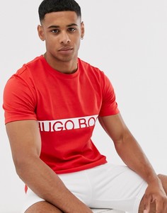 Красная узкая футболка с логотипом BOSS bodywear - Красный