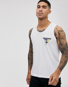 Белая майка с принтом Jack & Jones Originals paradise - Белый