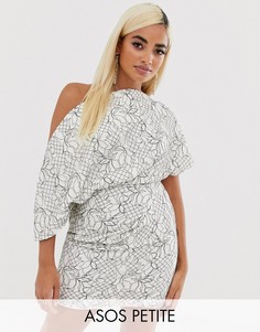 Кружевное платье мини ASOS DESIGN Petite - Мульти
