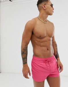 Розовые короткие шорты для плавания ASOS DESIGN - Розовый