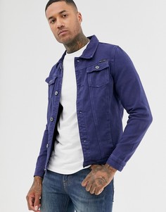 Джинсовая куртка цвета индиго Liquor N Poker - Темно-синий