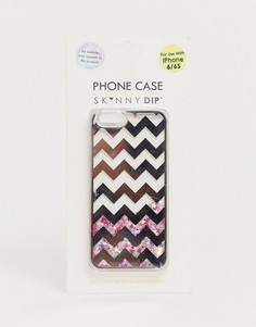 Чехол для iPhone 6/6s с шевронной отделкой Skinnydip - Розовый