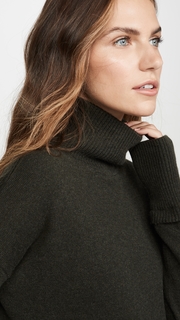 Autumn Cashmere Relaxed Mock Neck Cashmere Sweater