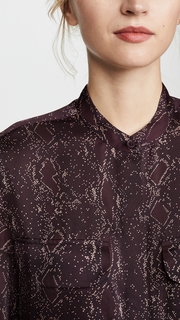 Equipment Helaine Python Blouse