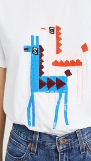 Markus Lupfer Anna Sequin Llama Tee