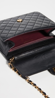 What Goes Around Comes Around Chanel Black Lambskin 9 Shoulder Bag