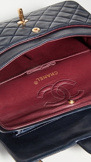 What Goes Around Comes Around Chanel Navy 2.55 9 Shoulder Bag